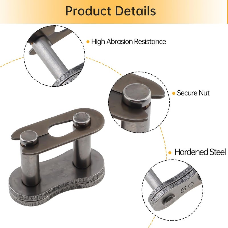 Windance Universal Roller Chain Breaker with 5Pcs #50 Master Link High Carbon Steel 420 428 520 525 528 530 Chain Pin Removal Repair Tool Motorcycle ATV Dirt Bike Scooter Bicycle Tractor - Image 4